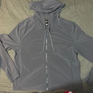 Victoria Secret Sport -Charcoal Gray Split Back Jacket (Hooded)